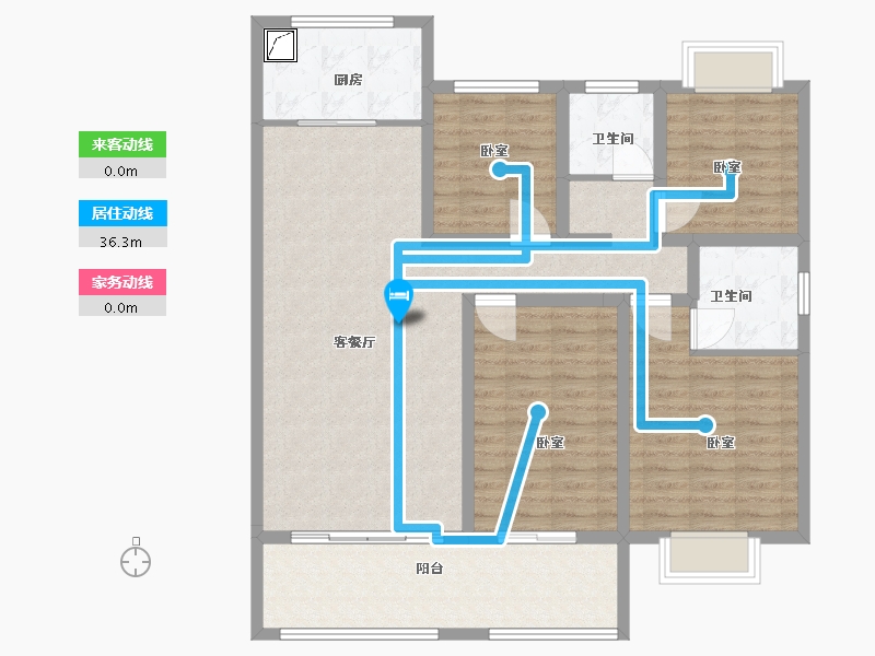 山东省-泰安市-基业·尚城-114.00-户型库-动静线