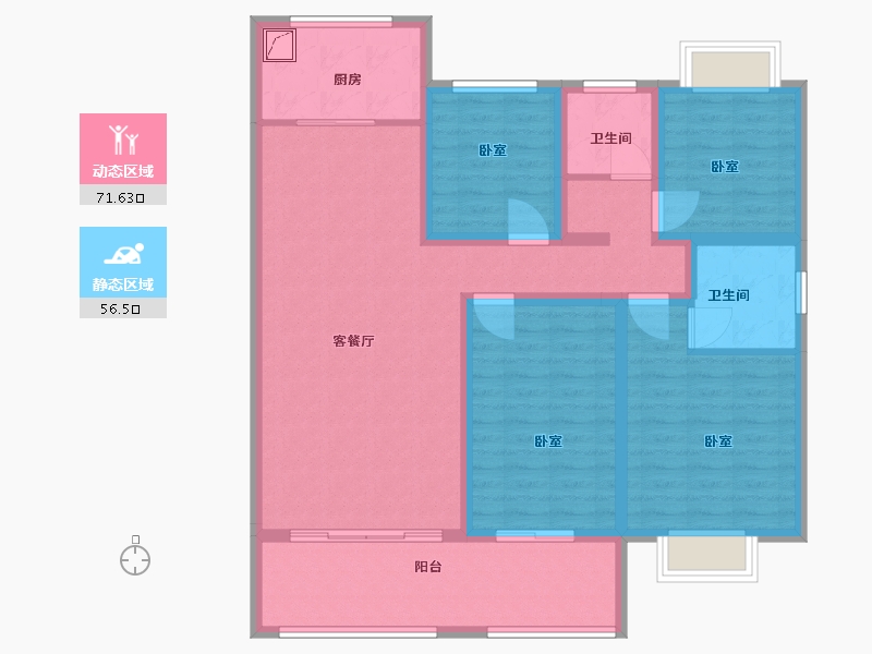 山东省-泰安市-基业·尚城-114.00-户型库-动静分区