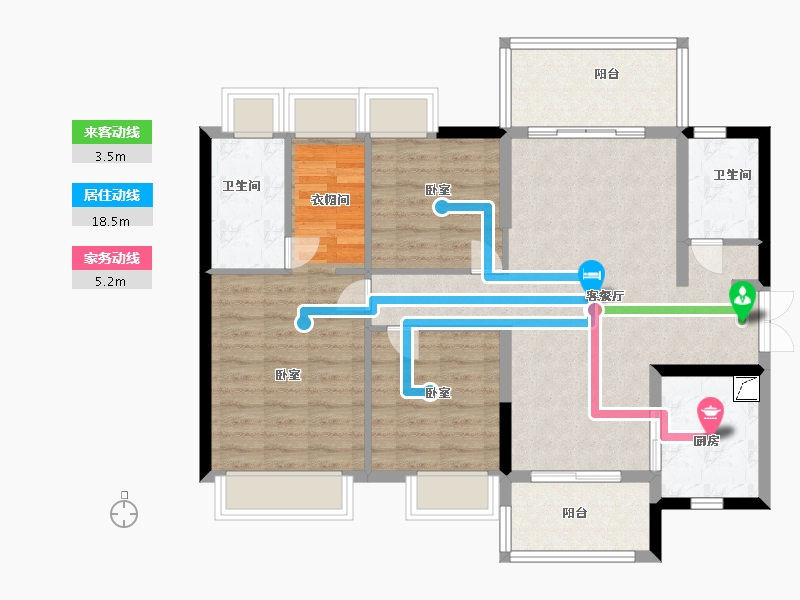 广东省-珠海市-时代倾城·天宸-94.00-户型库-动静线