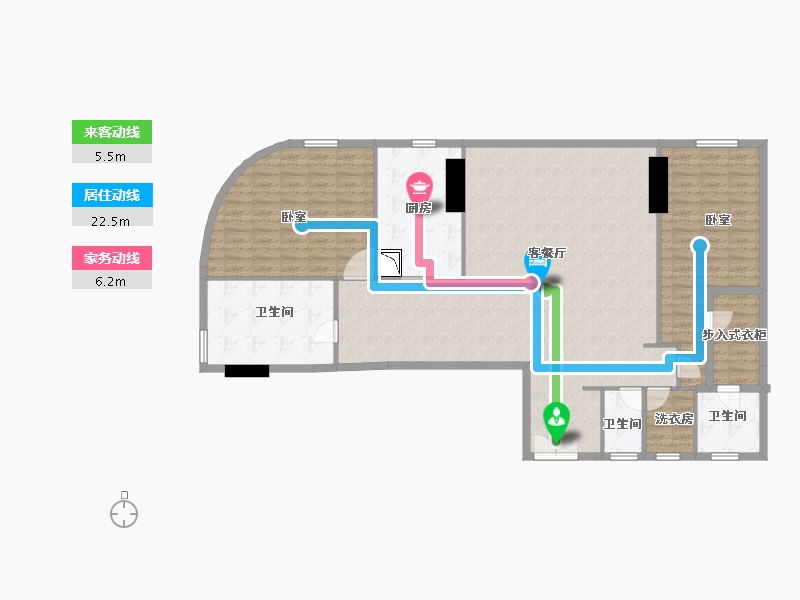 广东省-深圳市-华润深圳湾瑞府-151.72-户型库-动静线