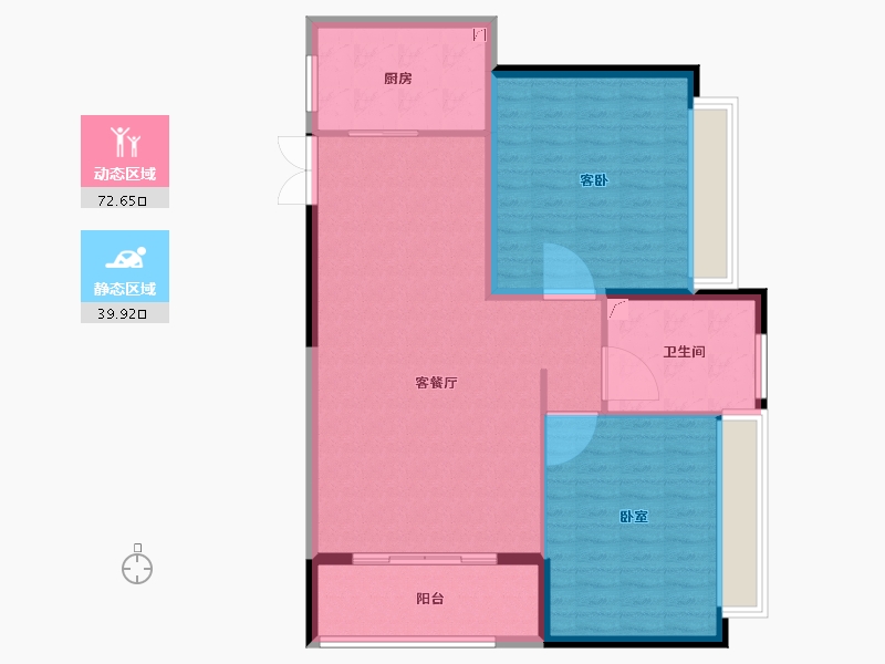 湖北省-武汉市-世界城香榭丽舍-103.29-户型库-动静分区