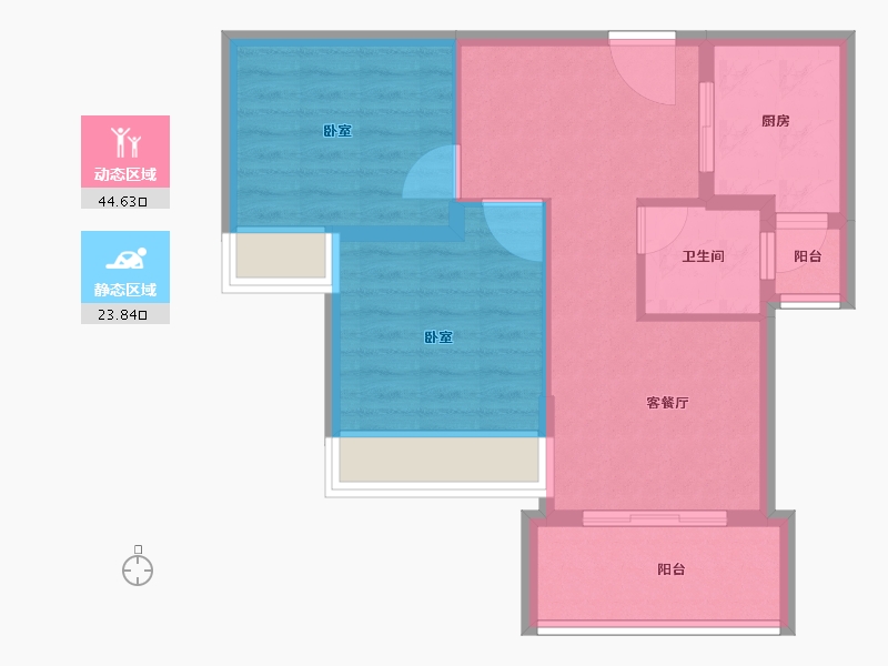 湖北省-武汉市-九坤新城壹号御府-61.03-户型库-动静分区