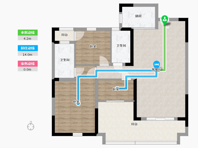 湖南省-怀化市-力达·阅江山-99.08-户型库-动静线