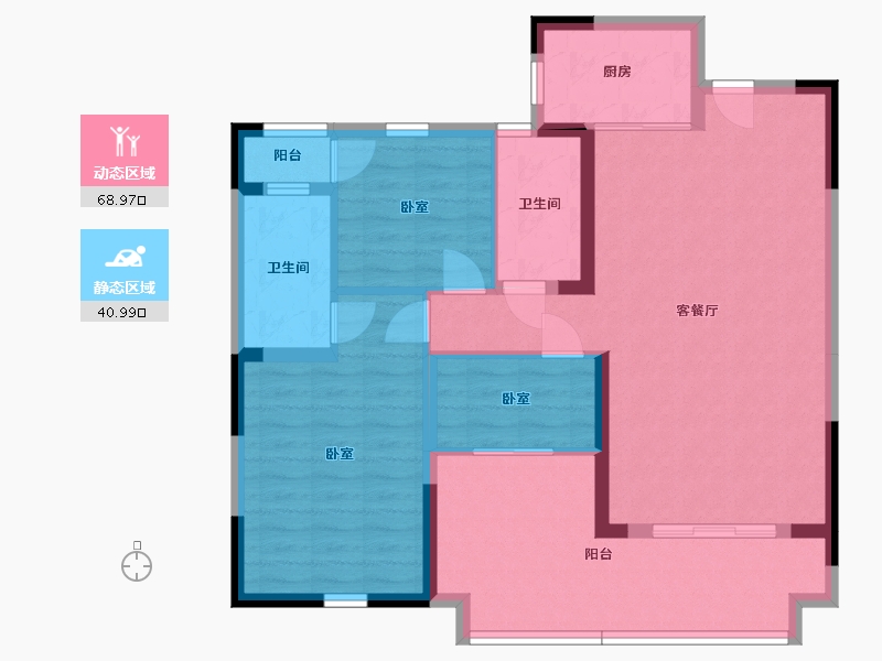 湖南省-怀化市-力达·阅江山-99.08-户型库-动静分区