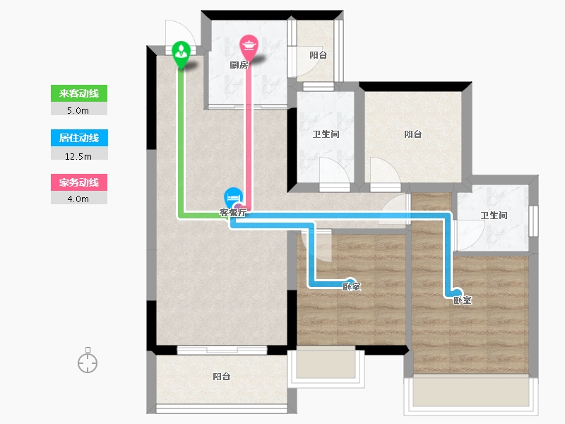 广东省-珠海市-时代都荟大境-68.33-户型库-动静线