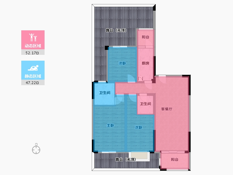 四川省-阿坝藏族羌族自治州-滨江花园-124.28-户型库-动静分区