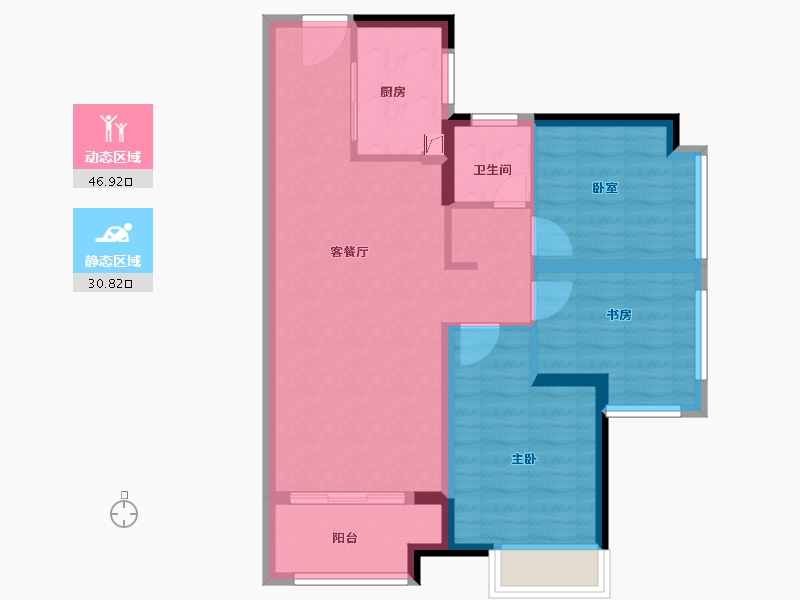 广东省-佛山市-新城香悦公馆-69.00-户型库-动静分区