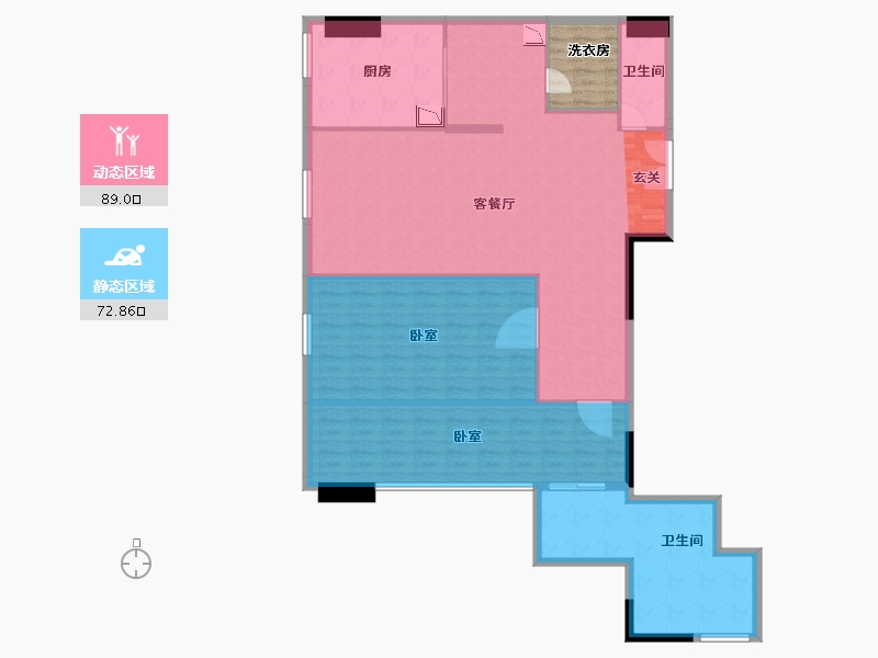 广东省-深圳市-华润深圳湾瑞府-153.81-户型库-动静分区