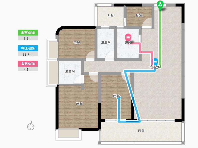 广东省-惠州市-华晟豪庭三期-114.50-户型库-动静线