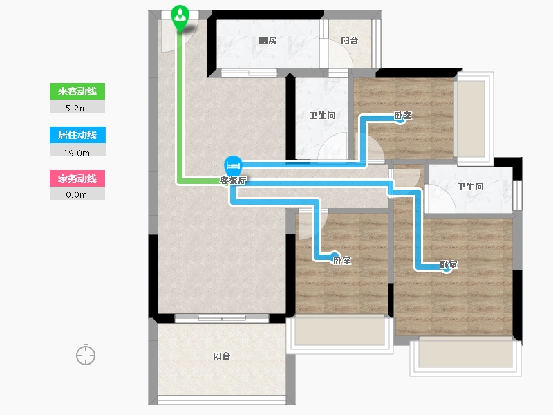 广东省-惠州市-海伦堡海伦时光-71.59-户型库-动静线