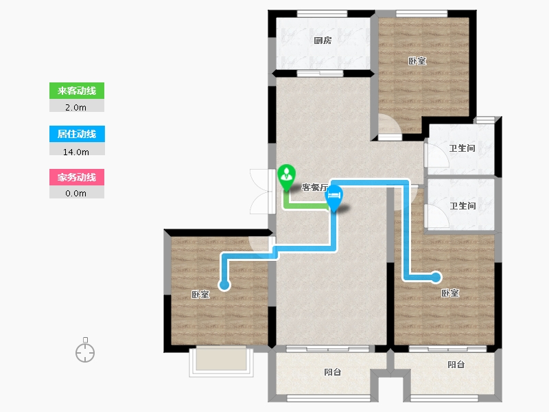 山东省-泰安市-融锦·锦华园-101.00-户型库-动静线