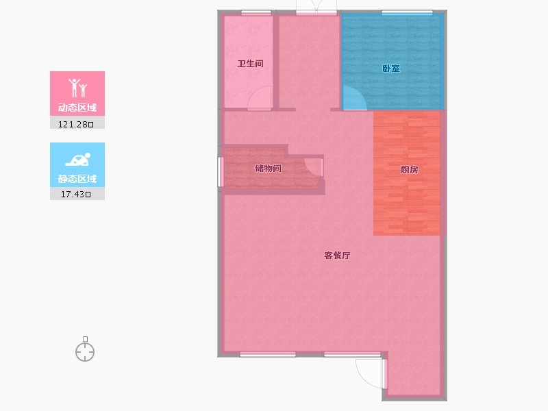 湖北省-武汉市-驿山高尔夫-129.01-户型库-动静分区