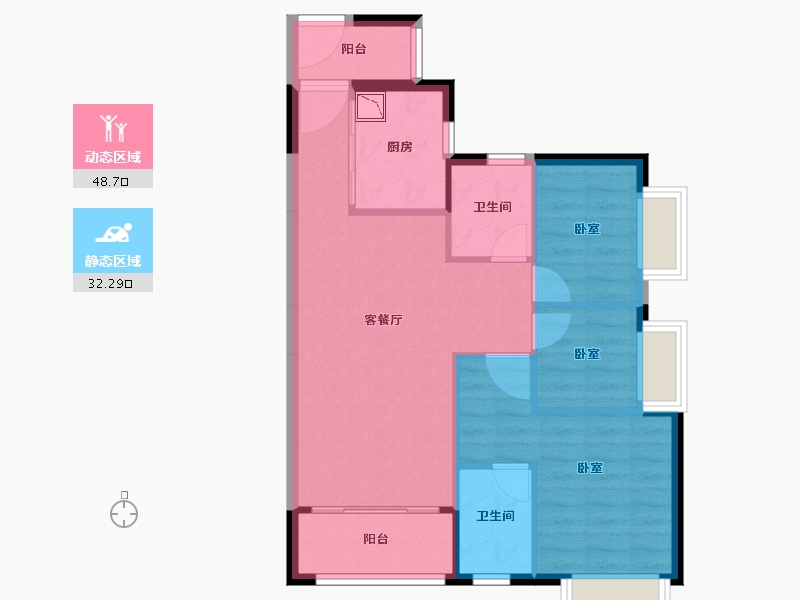 广东省-广州市-三水时代倾城-72.93-户型库-动静分区