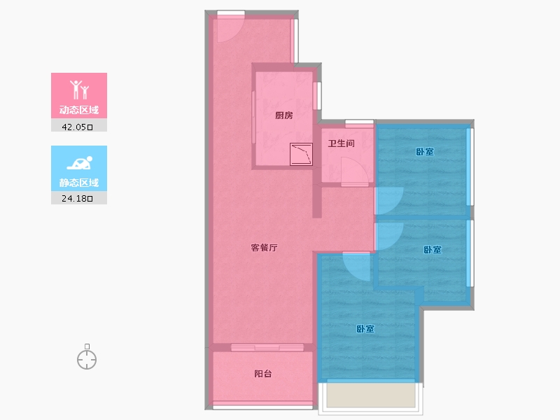 广东省-广州市-中建·鄂旅投岭南悦府-58.00-户型库-动静分区