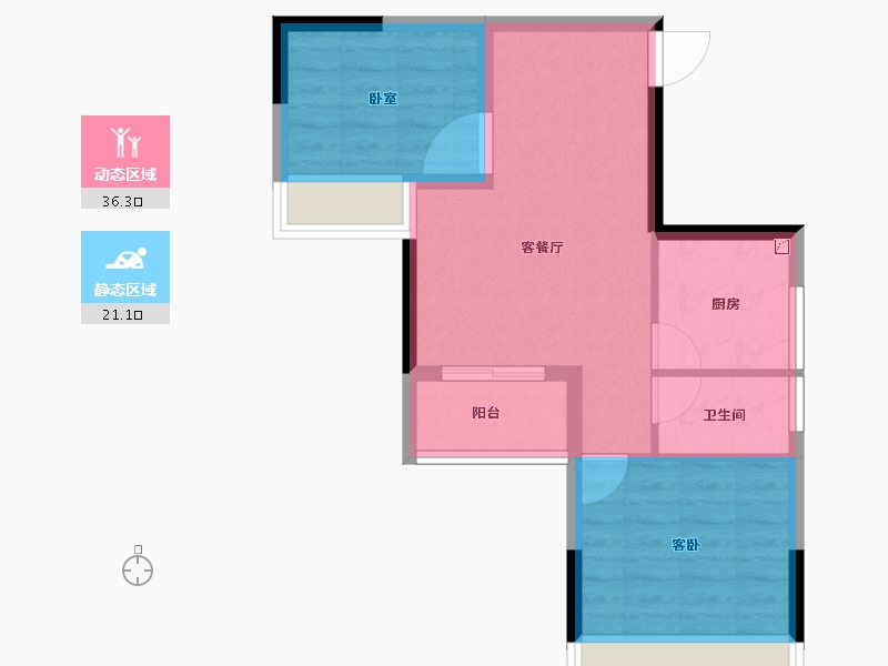 广东省-珠海市-藤业·翠湾-51.00-户型库-动静分区