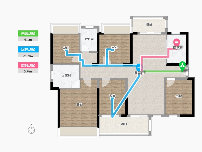 广东省-惠州市-锦地繁花五期-110.11-户型库-动静线