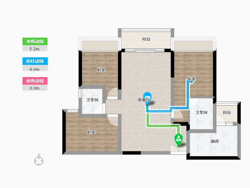 广东省-惠州市-华晟豪庭三期-80.85-户型库-动静线