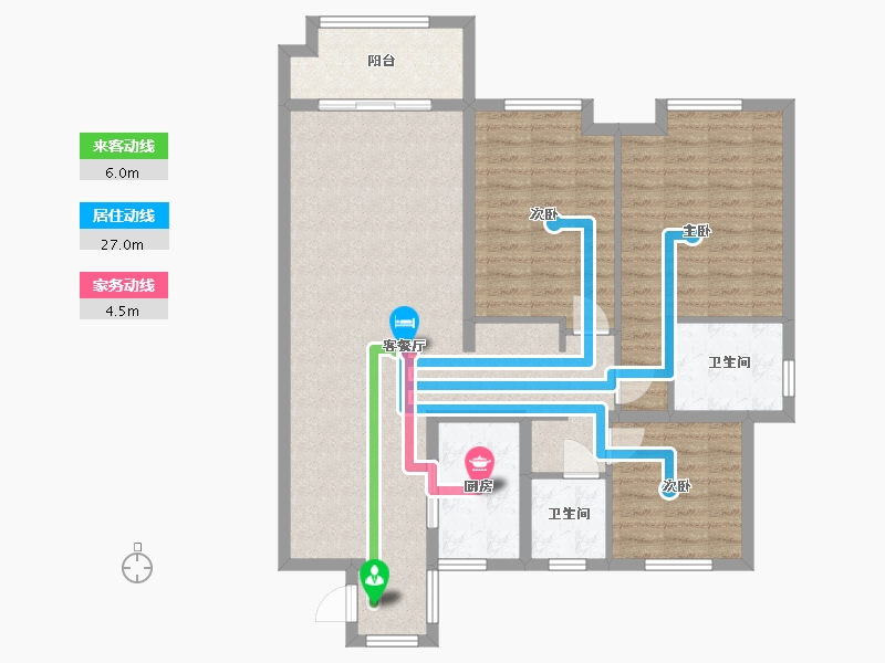 江苏省-无锡市-山水氿城-103.05-户型库-动静线