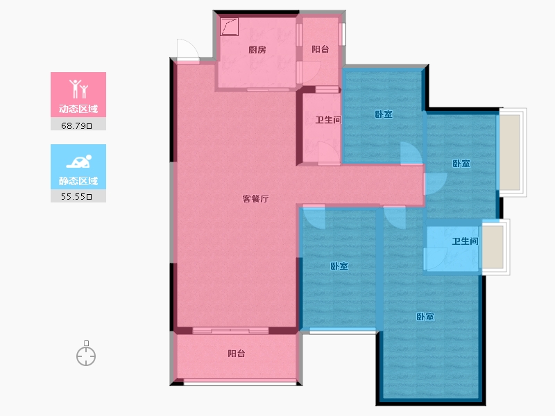 广东省-东莞市-光大山湖城-111.29-户型库-动静分区