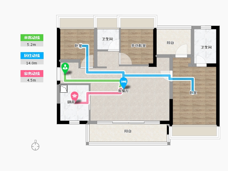 广东省-深圳市-电建地产洺悦府-87.00-户型库-动静线