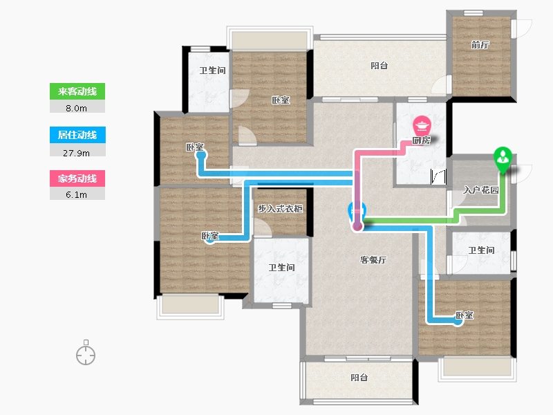 广东省-珠海市-时代都荟大境-165.64-户型库-动静线