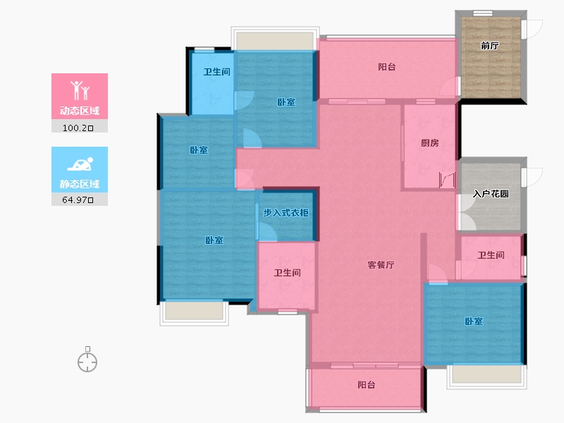 广东省-珠海市-时代都荟大境-165.64-户型库-动静分区