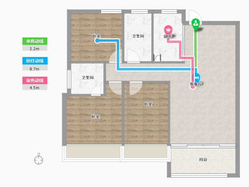 湖南省-常德市-阳光地带-82.84-户型库-动静线