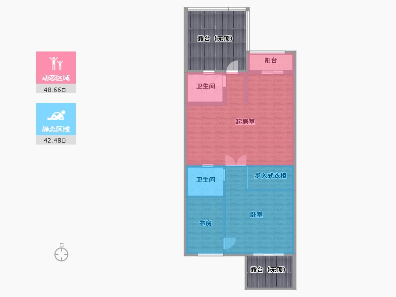 湖北省-武汉市-欣隆湖滨半岛二期-104.87-户型库-动静分区