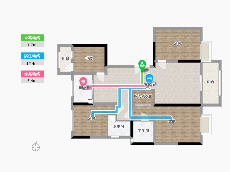 陕西省-西安市-保利林语溪-108.23-户型库-动静线