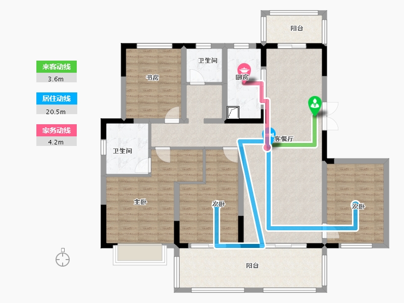 江苏省-淮安市-郦城国际-120.51-户型库-动静线