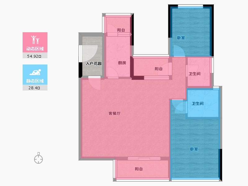 广东省-东莞市-霖峰壹山境-78.09-户型库-动静分区