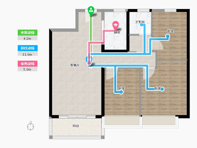 广东省-惠州市-碧桂园逸泉山庄-101.01-户型库-动静线