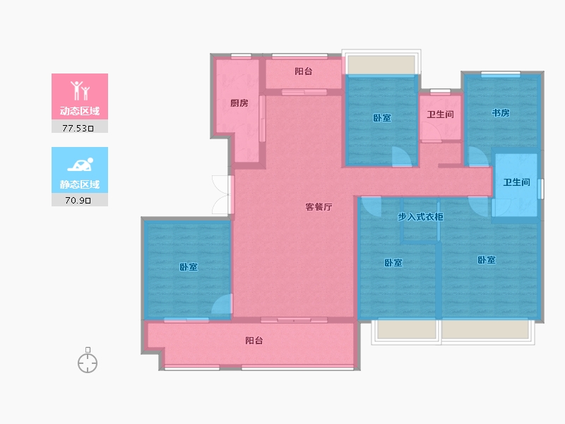 湖南省-长沙市-中交·中央公园-133.53-户型库-动静分区