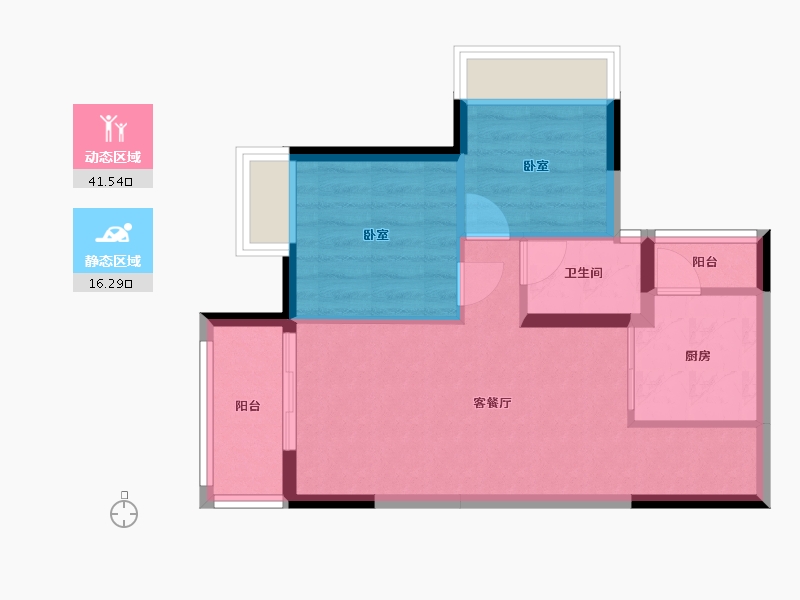 广东省-珠海市-时代都荟大境-51.30-户型库-动静分区