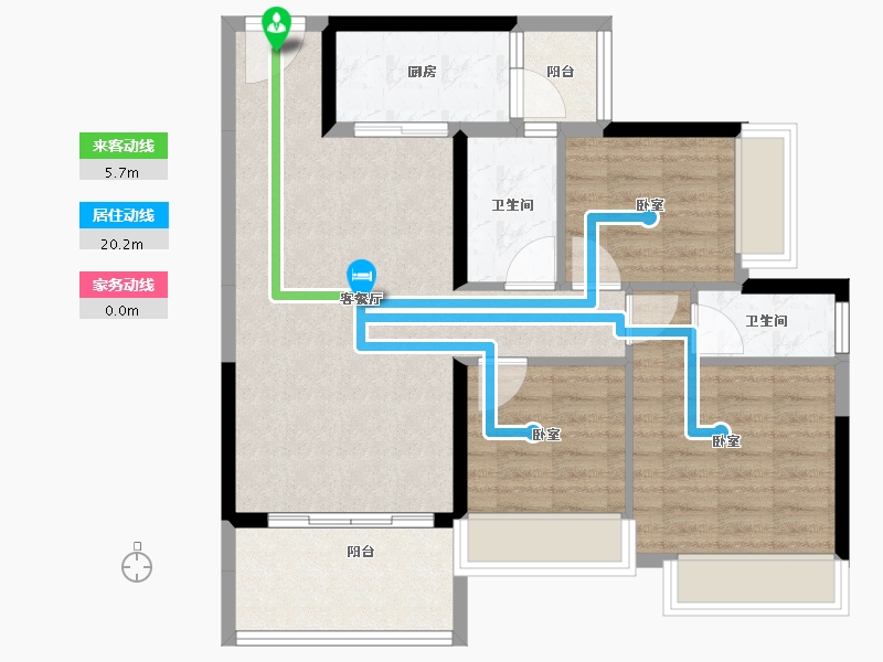 广东省-惠州市-海伦堡海伦时光-81.00-户型库-动静线