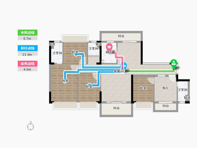 广东省-韶关市-南雄市源河汇景-123.90-户型库-动静线