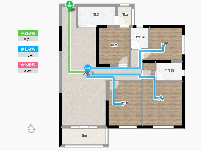 湖南省-长沙市-金富湘江悦城-96.24-户型库-动静线