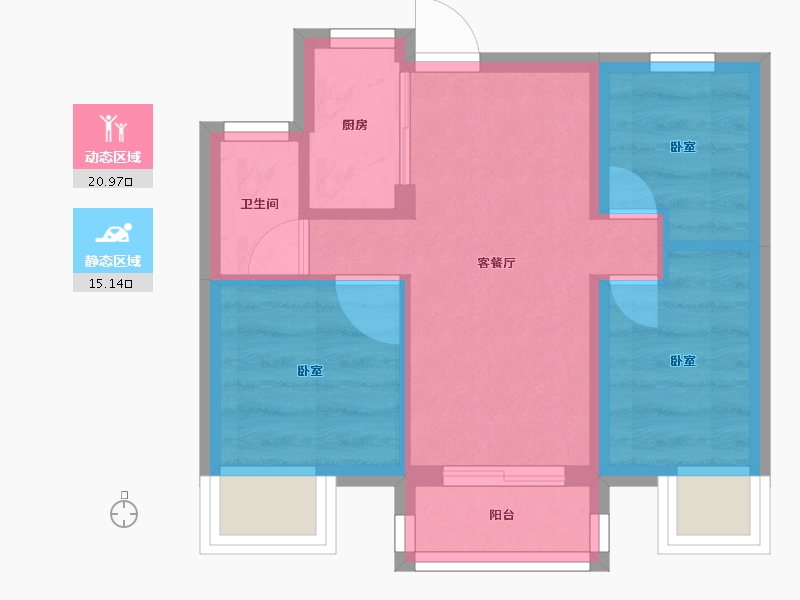 湖北省-武汉市-合景悦湖四季-31.05-户型库-动静分区