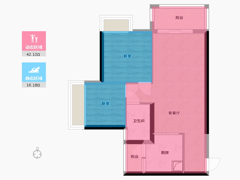 广东省-珠海市-时代都荟大境-51.40-户型库-动静分区