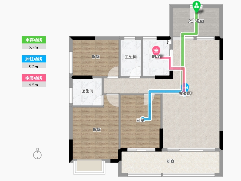 广东省-惠州市-华晟豪庭三期-100.65-户型库-动静线