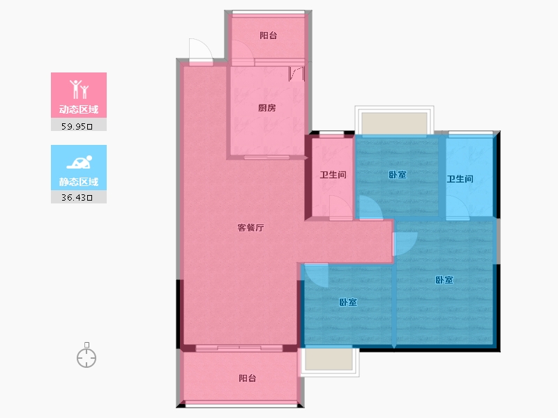 广东省-东莞市-光大山湖城-86.29-户型库-动静分区