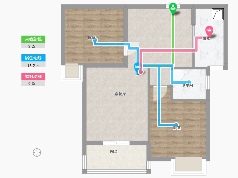 湖北省-武汉市-九坤新城壹号御府-67.30-户型库-动静线