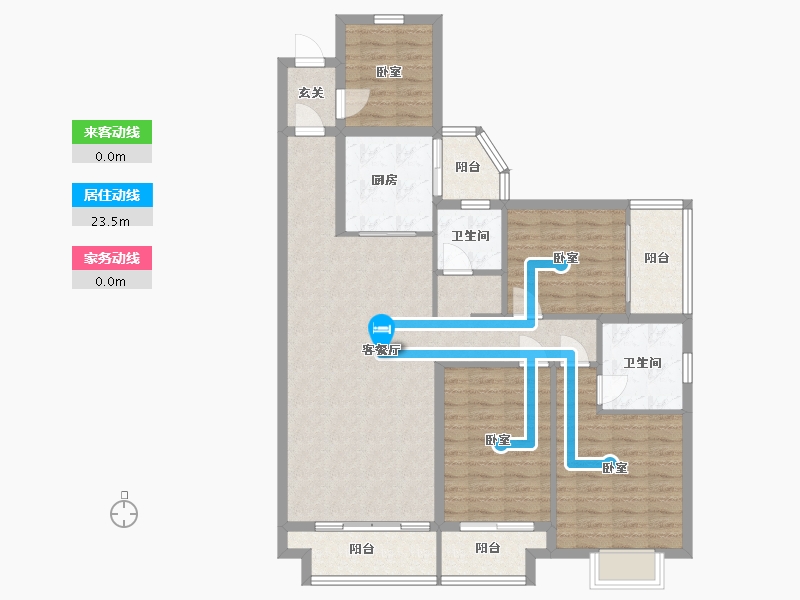 湖南省-怀化市-恒辉·今典广场-114.53-户型库-动静线