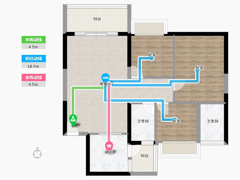 广东省-东莞市-光大山湖城-80.77-户型库-动静线