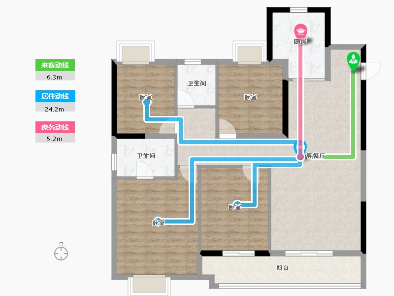 福建省-泉州市-保利壹号公馆-114.00-户型库-动静线