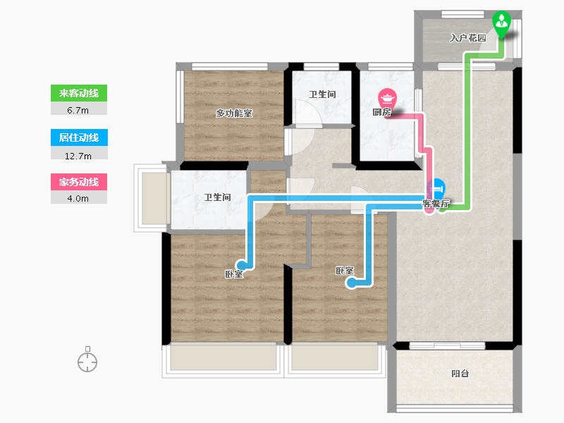 河南省-郑州市-中建·澜溪苑-86.00-户型库-动静线