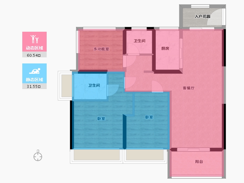 河南省-郑州市-中建·澜溪苑-86.00-户型库-动静分区