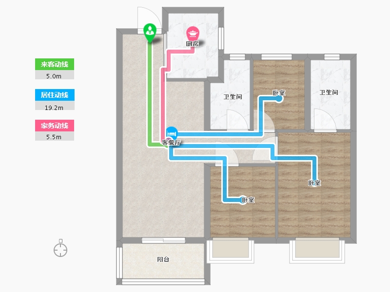 河南省-郑州市-龙湖·天境-78.99-户型库-动静线