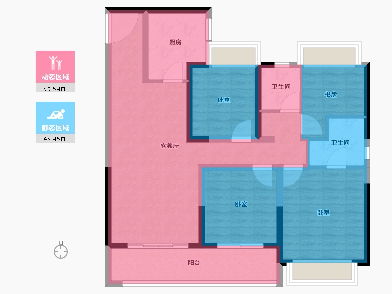 江苏省-常州市-尚澜屿境-93.00-户型库-动静分区