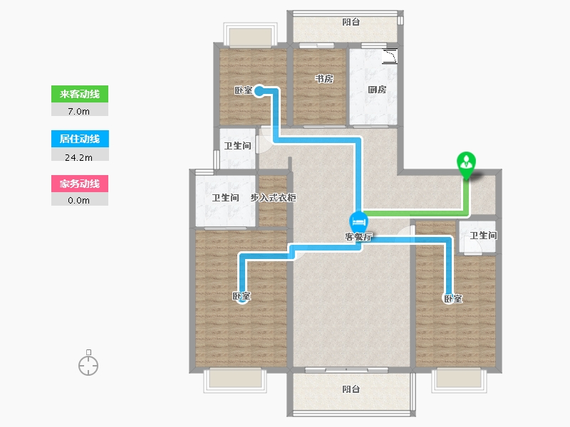 江苏省-无锡市-奥园丹芙春城-152.58-户型库-动静线